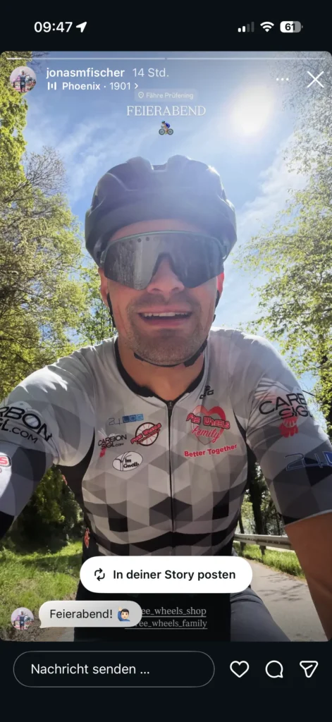 Jonas Fischer - Free Wheels Family beim Radfahren